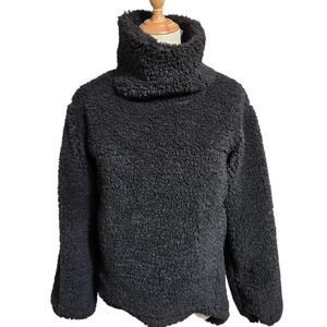 Lululemon Cozy Fuzzy Black Turtleneck Pullover
